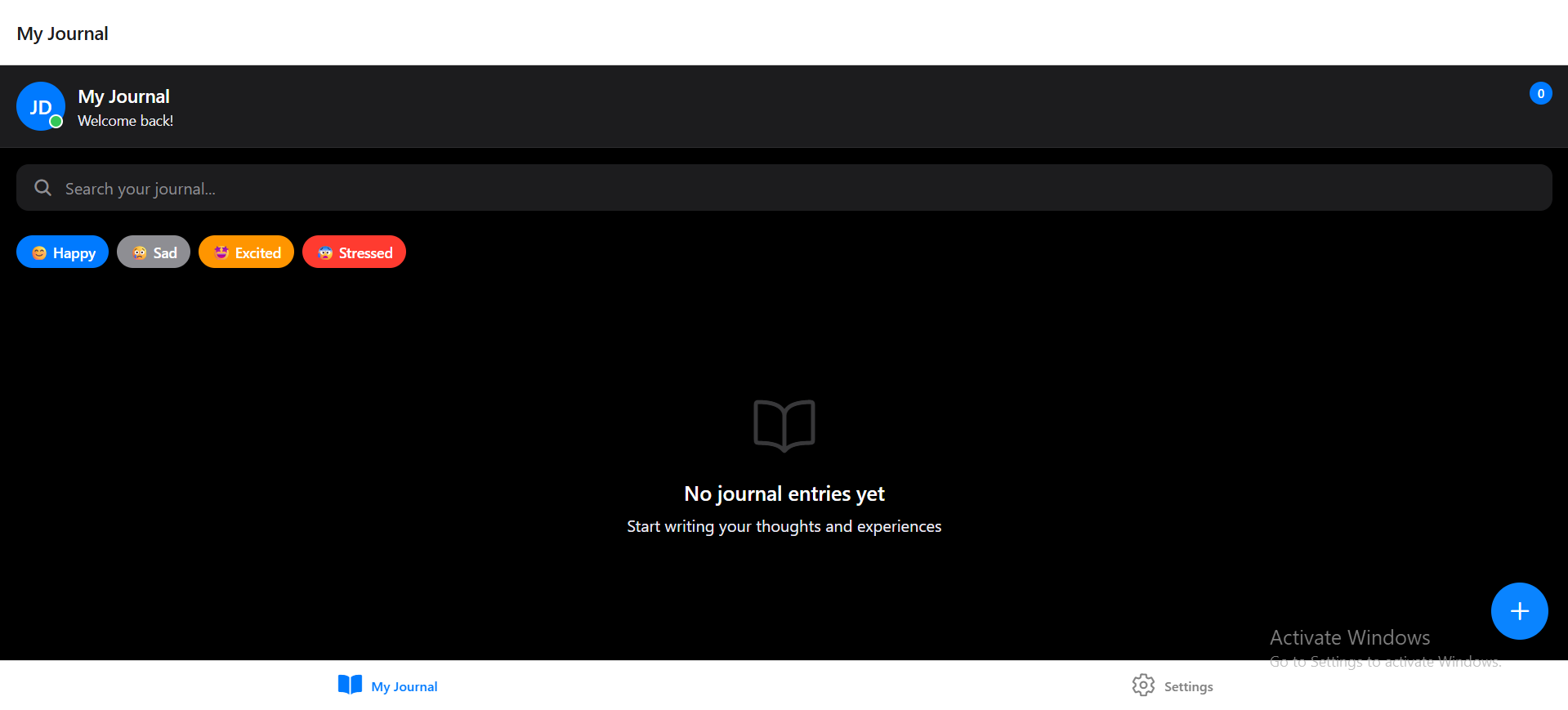 Personal Journal App